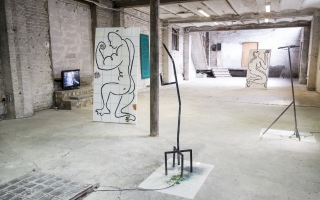 ‘Check XXe' (2015) exhibition view. Courtesy After Howl, Bruxelles.