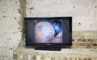 Adam Cruces, ‘Rain’ (2012) Install view. Courtesy After Howl, Bruxelles.
