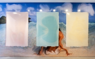 Constant Dullaart, photopolymer plates, installation view, room 1, 2014