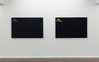 Dean Blunt, New Paintings (2014) @ [ space ]. Courtesy the gallery.
