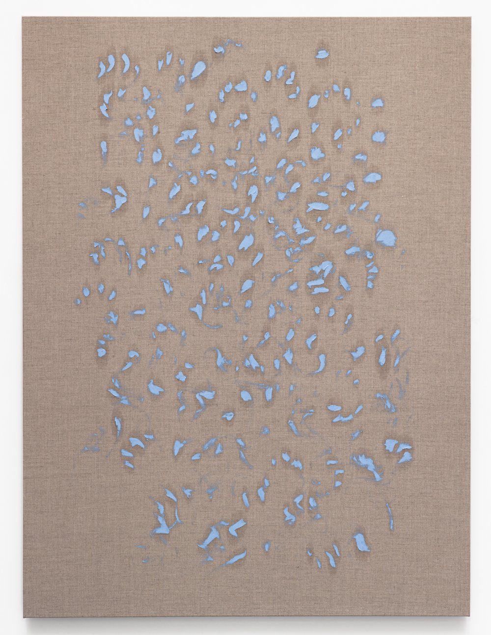 Donna Huanca, ‘Finger painting (Lapiz azul)’ (2015). Install view. Courtesy Valentin, Paris.