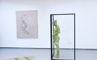 Donna Huanca, 'Water scars' (2015). exhibition view. Courtesy Valentin, Paris.