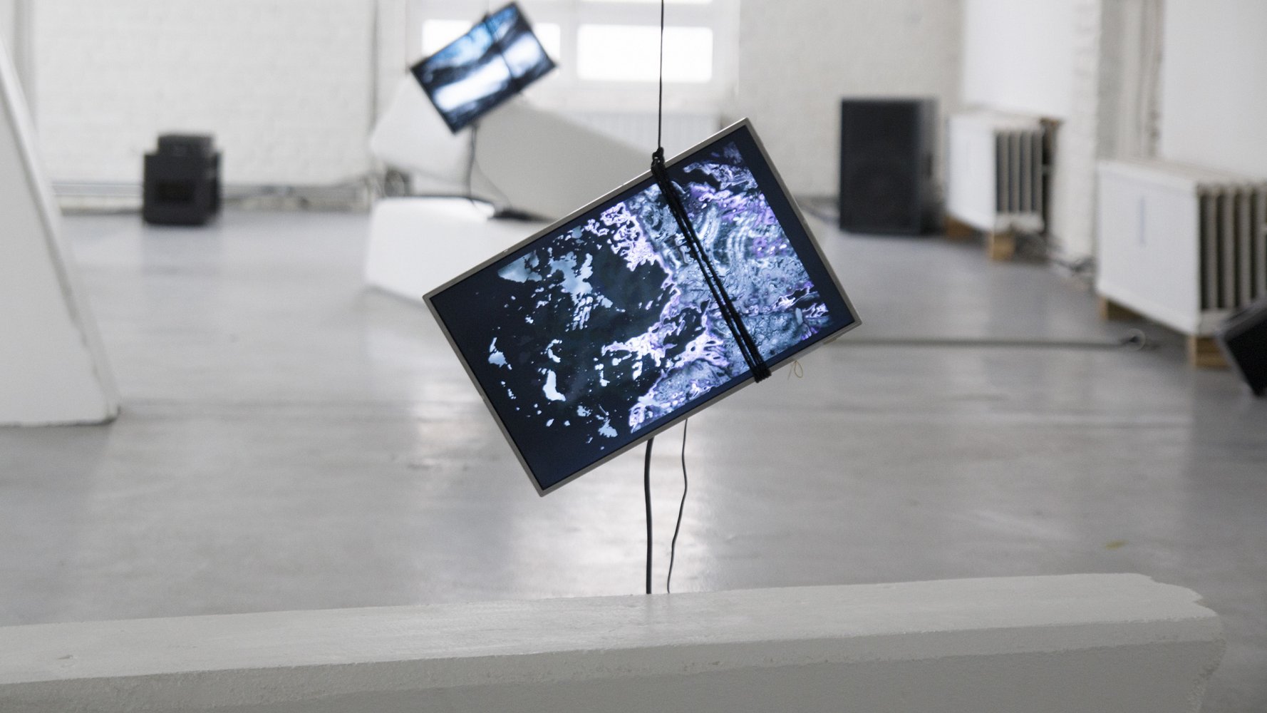 Gregory Chatonsky + Dominique Sirois, <i>Extinct Memories II</i> (2015). Exhibition view. Courtesy XPO, Paris.