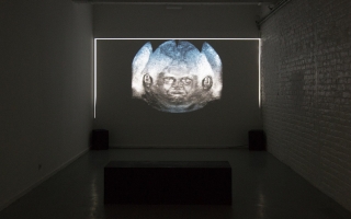 Gregory Chatonsky + Dominique Sirois, <i>Extinct Memories II</i> (2015). Exhibition view. Courtesy XPO, Paris.