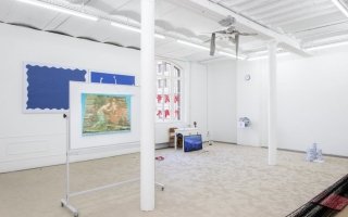 Hamishi Farah, <i>Jailbait (For us by us)</i> (2015) exhibition view. Photo by Hugard & Vanoverschelde. Courtesy the artist and monCHERI, Bruxelles.
