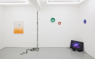 11 Heathers (2014). Installation view. Rowing, London.