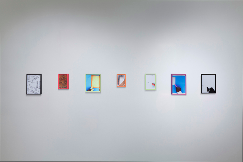 Andrew Norman Wilson, \'ScanOps\' (2012). Archival prints mounted on aluminum in artist-painted frames, Install view