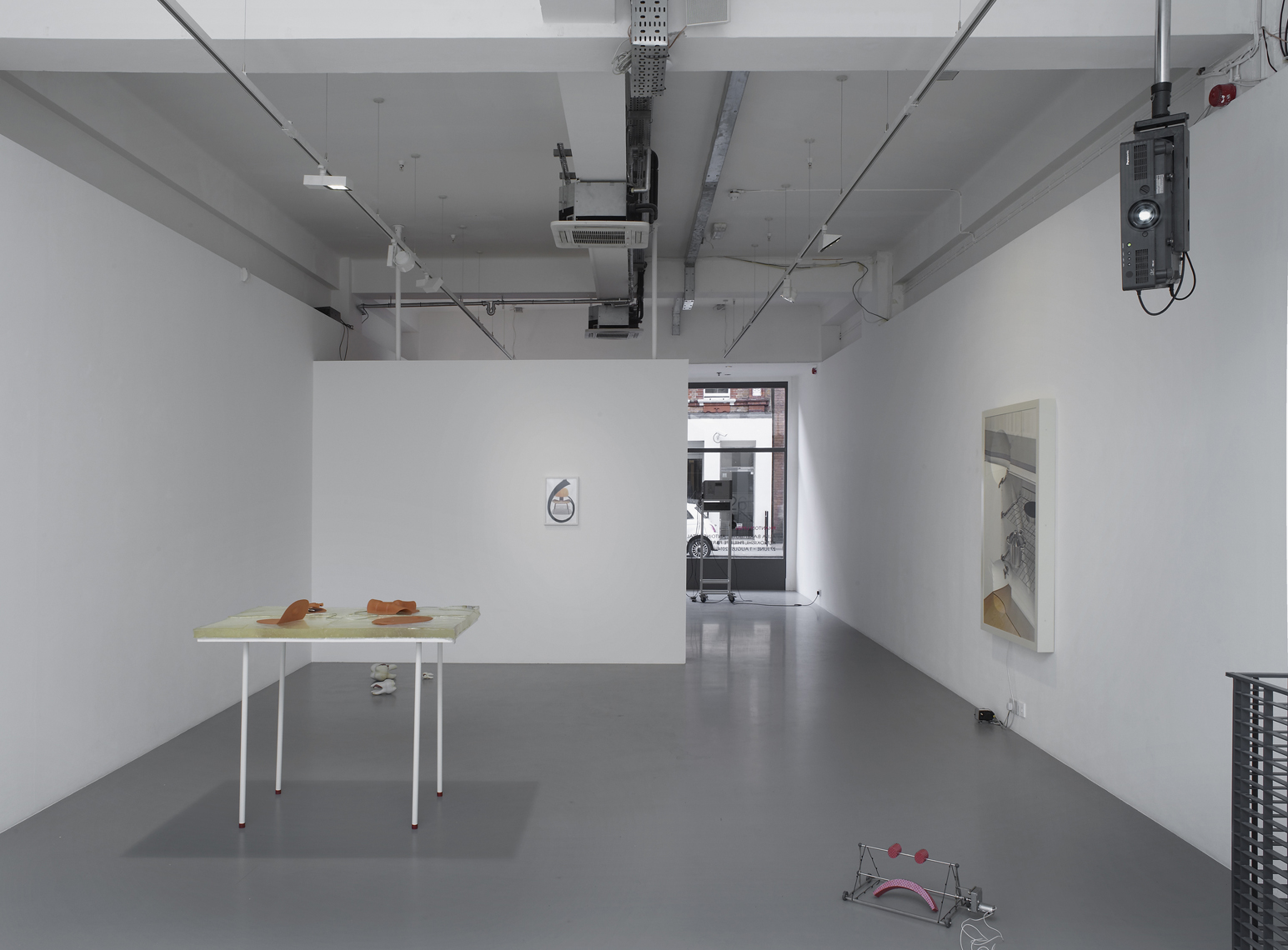 Installation shot of Phantom Limbs, 2014 at Pilar Corrias, London