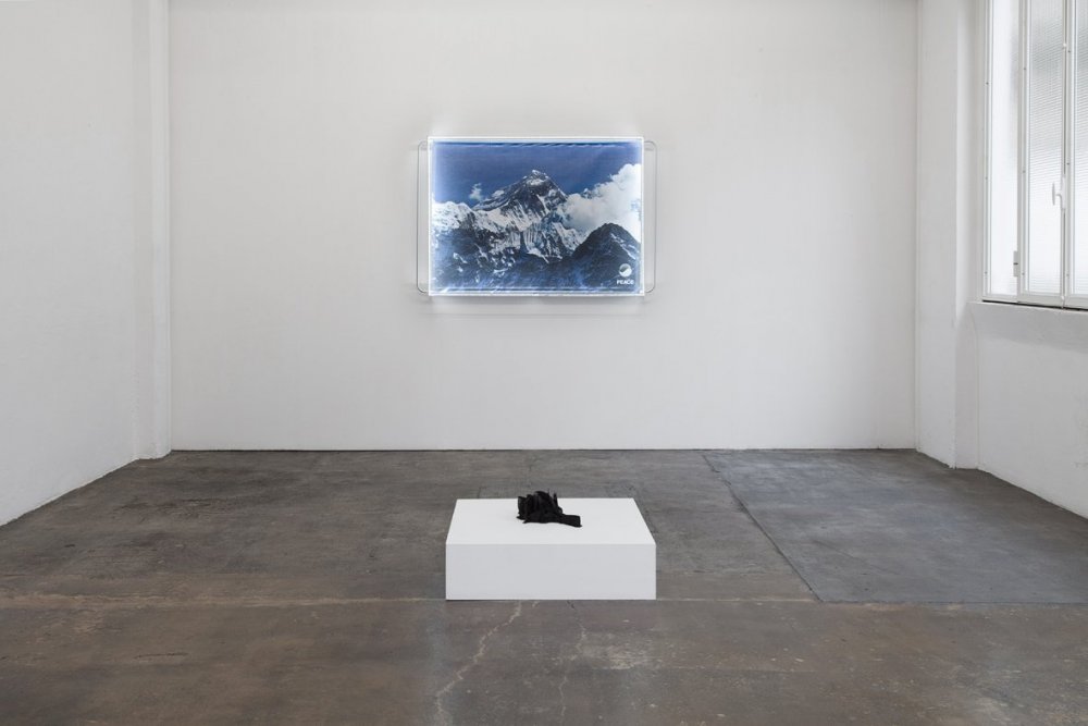 Timur Si-Qin, <i>Display (Peace)</i>, <i>Untitled</i> (2015) Install view. Courtesy Marsèlleria.