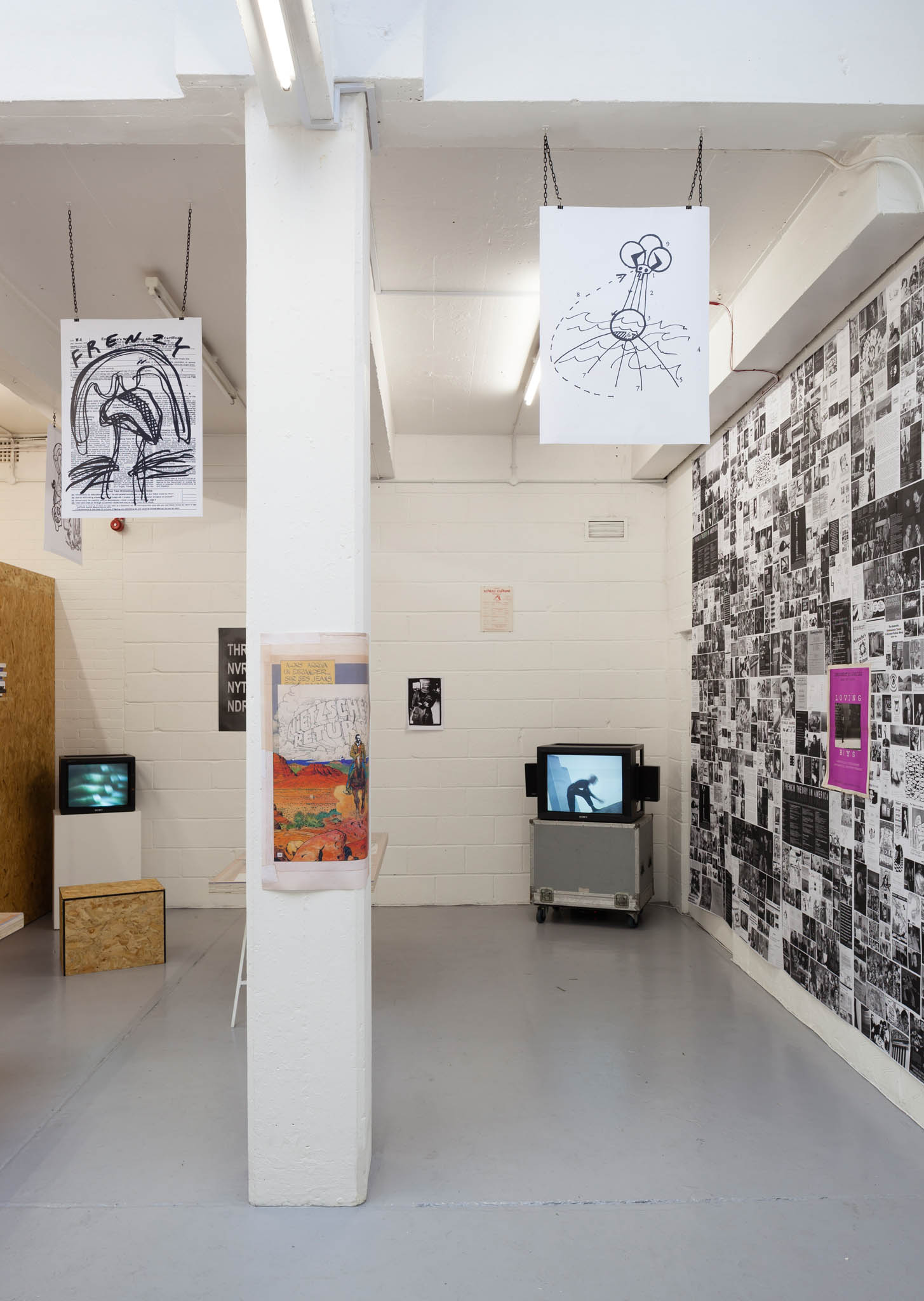 Schizo-Culture (2014) @ [ space ] exhibition view. Courtesy the gallery.