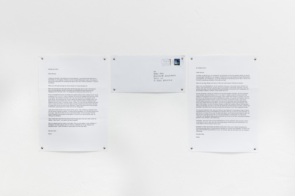 David Horvitz @ <i>Transparencies</i> (2015-16). Install view. Courtesy Kunstverein, Bielefeld.