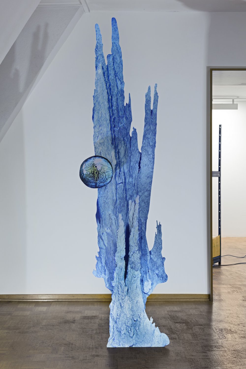 Katja Novitskova @ <i>Transparencies</i> (2015-16). Install view. Courtesy Kunstverein, Bielefeld.