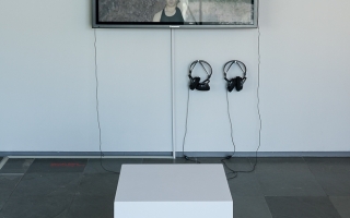 Hannah Black, 'Bodybuilding' (2015) Installation view. Courtesy the artist + Kunsthalle Wien, Vienna.